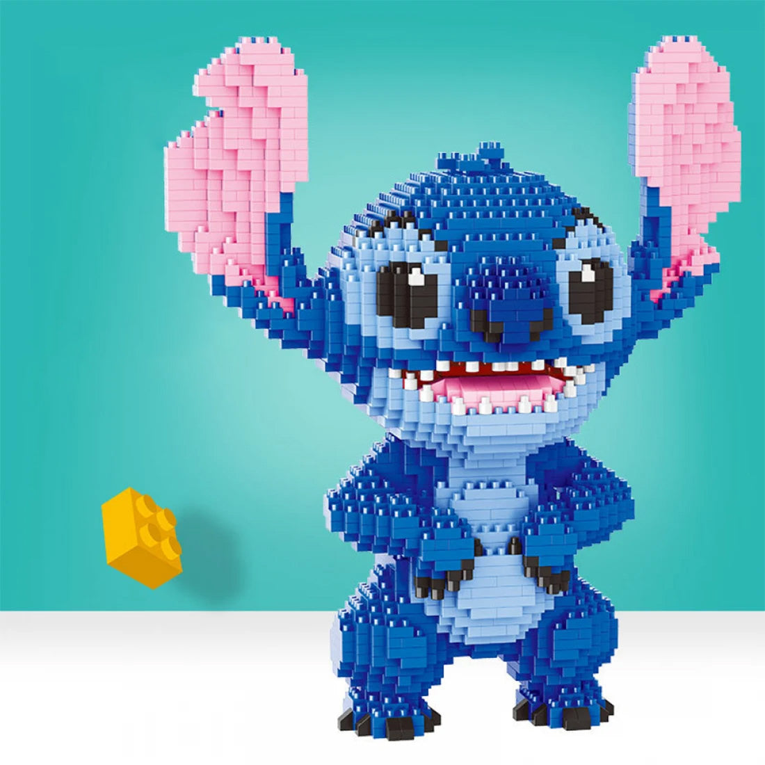 Stitch e Mini Stitch - Blocos de Montagem, 2300+ Micro Peças 3D da Personagem Lilo & Stitch Stitch e Mini Stitch - Blocos de Montagem, 2300+ Micro Peças 3D da Personagem Lilo & Stitch